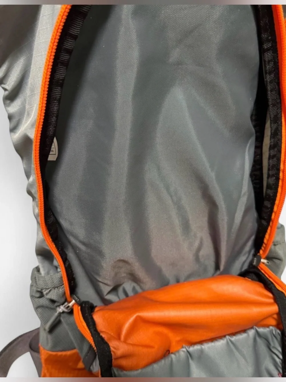 REI Co-op Stoke 9 Gray/Orange 9L Hydration Hiking Backpack